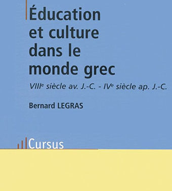 Éducation et culture dans le monde grec : VIIIe-Ie Av. JC