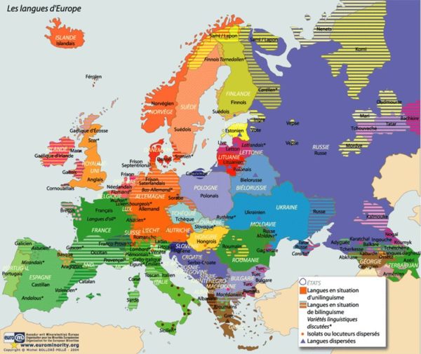 géopolitique de l'Europe – diversité linguistique