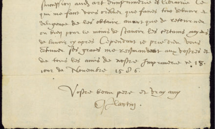 Lettre de Christophe Plantin à Jan Moretus, 18 novembre 1586